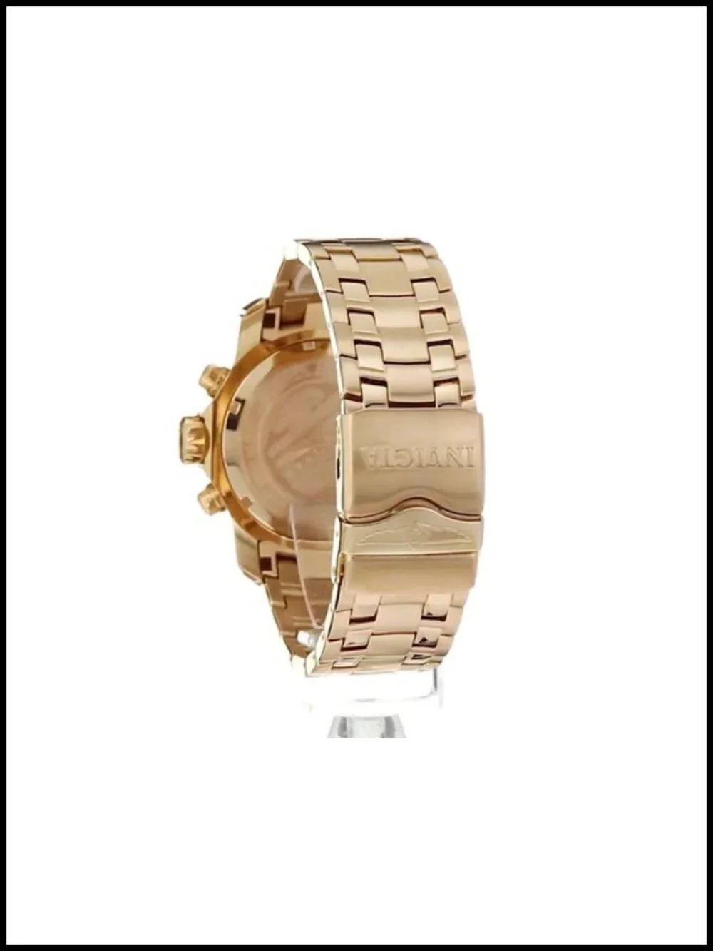 Invicta Pro Diver Chronograph Watch Gold Tone Stainless Steel 200M Diving